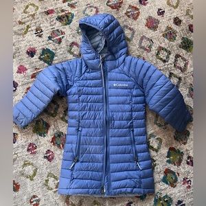 Columbia Girls Long Hooded Omni-Heat Insulated Jacket
